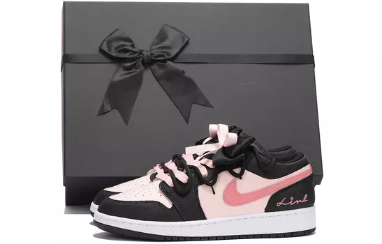 Кроссовки Air Jordan 1 Vintage Basketball Shoes Women's Low-Top Pink
