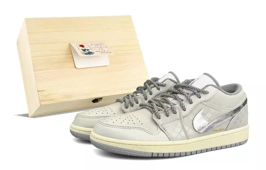 Jordan Air Jordan 1 винтажные баскетбольные кроссовки женские, Light Gray