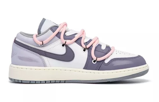 Кроссовки Air JORDAN 1 Vintage Basketball Shoes Women's Low-Top Purple White