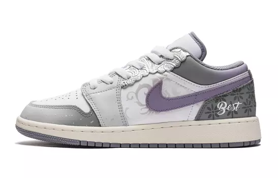 Jordan Air Jordan 1 винтажные баскетбольные кроссовки женские, Lilac
