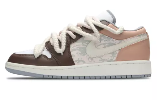 Jordan Air Jordan 1 винтажные баскетбольные кроссовки женские, Dark Brown