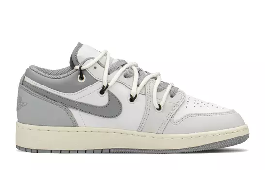 Кроссовки Air Jordan 1 Vintage Basketball Shoes Women's Low-Top Gray White