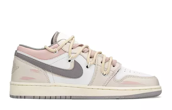 Jordan Air Jordan 1 винтажные баскетбольные кроссовки женские, Gray/Pink