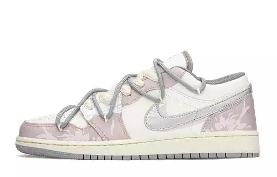 Jordan Air Jordan 1 винтажные баскетбольные кроссовки женские, Gray/Pink