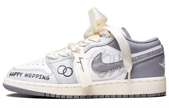 Jordan Air Jordan 1 винтажные баскетбольные кроссовки женские, Light Gray