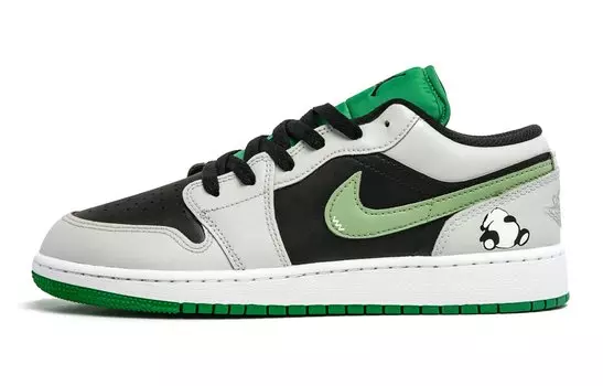 Кроссовки Air JORDAN 1 Vintage Basketball Shoes Women's Low-Top Green White
