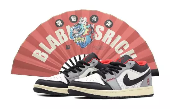 Кроссовки Air JORDAN 1 Vintage Basketball Shoes Women's Low-Top Black White