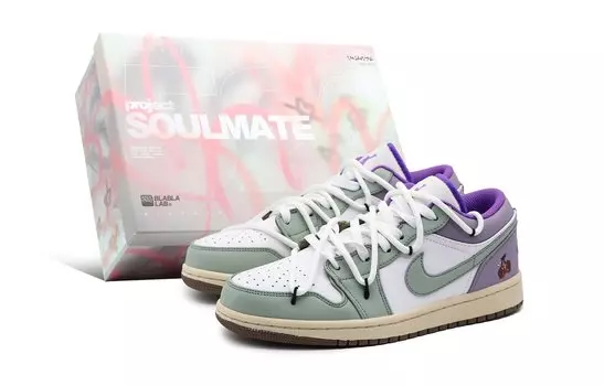 Jordan Air Jordan 1 винтажные баскетбольные кроссовки женские, Purple