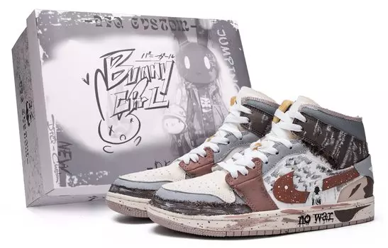Jordan Air Jordan 1 винтажные баскетбольные кроссовки женские, Brown