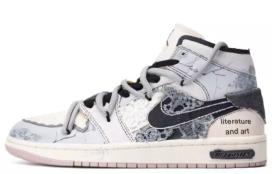 Jordan Air Jordan 1 винтажные баскетбольные кроссовки женские, Light Gray