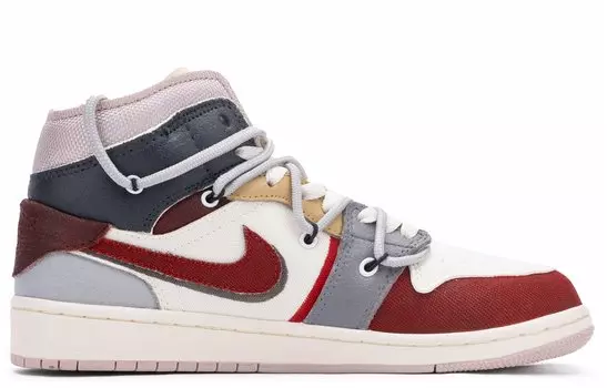 Jordan Air Jordan 1 винтажные баскетбольные кроссовки женские, Burgundy