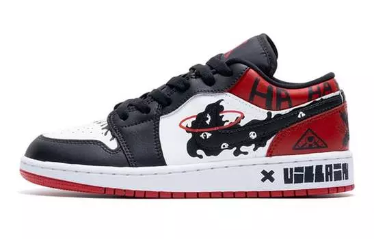 Кроссовки Air Jordan 1 Vintage Basketball Shoes Women's Low-Top Black/Red