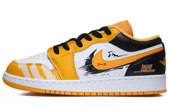 Jordan Air Jordan 1 винтажные баскетбольные кроссовки женские, Yellow