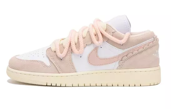Кроссовки Air Jordan 1 Vintage Basketball Shoes Women's Low-Top White