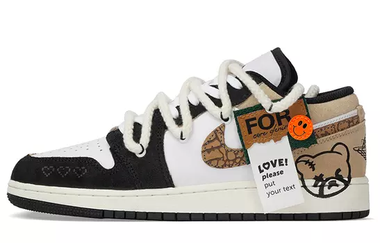 Jordan Air Jordan 1 винтажные баскетбольные кроссовки женские, Hemp/Black/Summit White/Hemp