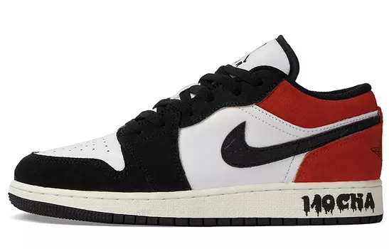 Jordan Air Jordan 1 винтажные баскетбольные кроссовки женские, Black/Red