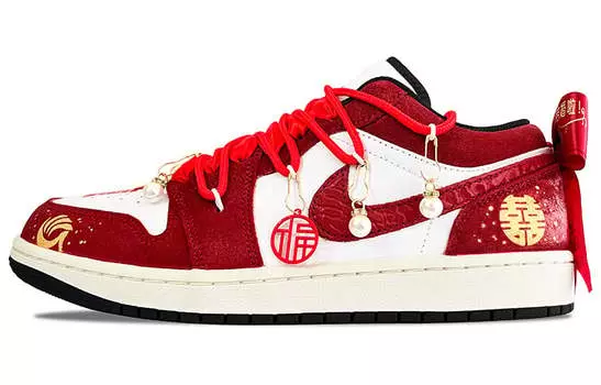 Jordan Air Jordan 1 винтажные баскетбольные кроссовки женские, Burgundy