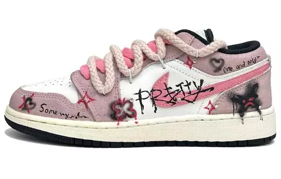 Jordan Air Jordan 1 винтажные баскетбольные кроссовки женские, Pink