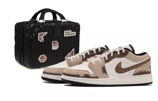 Jordan Air Jordan 1 винтажные баскетбольные кроссовки женские, Mocha