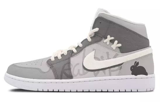 Jordan Air Jordan 1 винтажные баскетбольные кроссовки женские, Light Gray