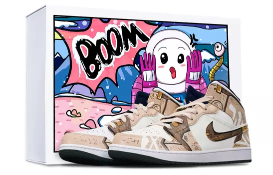 Кроссовки Air Jordan 1 Vintage Basketball Shoes Women's Mid-Top White