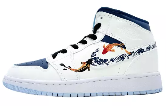 Jordan Air Jordan 1 винтажные баскетбольные кроссовки женские, White