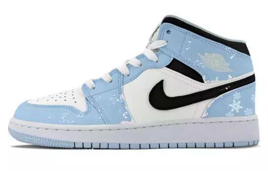 Jordan Air Jordan 1 винтажные баскетбольные кроссовки женские, Sky Blue