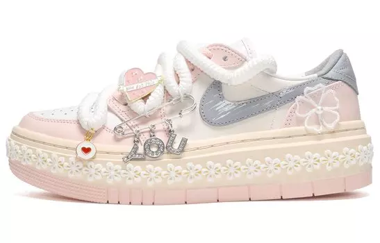 Jordan Air Jordan 1 винтажные баскетбольные кроссовки женские, Chalk White
