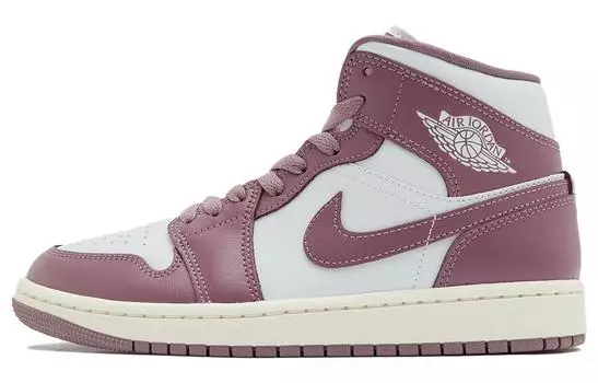 Jordan Air Jordan 1 винтажные баскетбольные кроссовки женские, White/Purple