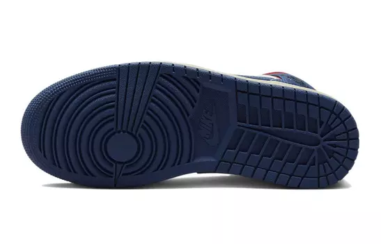 Jordan Air Jordan 1 винтажные баскетбольные кроссовки женские, Blue