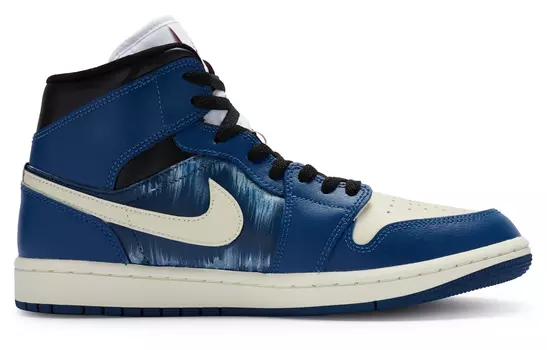 Кроссовки Air Jordan 1 Vintage Basketball Shoes Women's High-Top Black