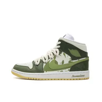 Jordan Air Jordan 1 винтажные баскетбольные кроссовки женские, Olive