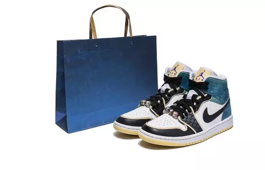 Jordan Air Jordan 1 винтажные баскетбольные кроссовки женские, Green