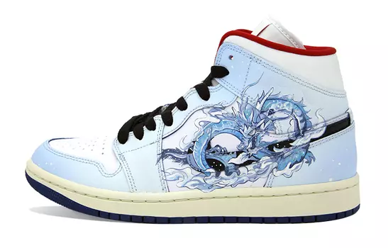 Jordan Air Jordan 1 винтажные баскетбольные кроссовки женские, Light Blue