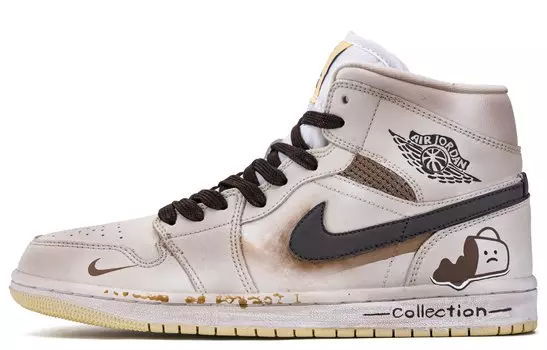 Jordan Air Jordan 1 винтажные баскетбольные кроссовки женские, Khaki
