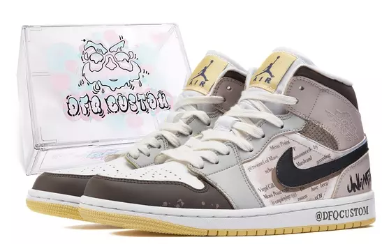 Jordan Air Jordan 1 винтажные баскетбольные кроссовки женские, Rose Brown