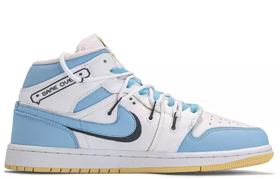 Jordan Air Jordan 1 винтажные баскетбольные кроссовки женские, Sky Blue