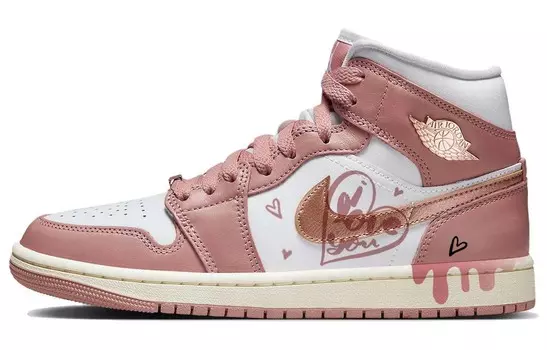 Jordan Air Jordan 1 винтажные баскетбольные кроссовки женские, Pink