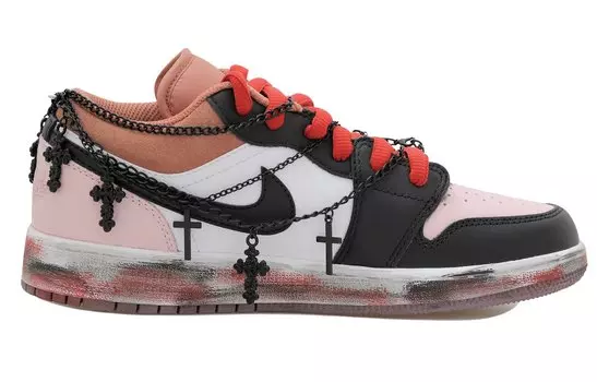 Jordan Air Jordan 1 винтажные баскетбольные кроссовки женские, Black