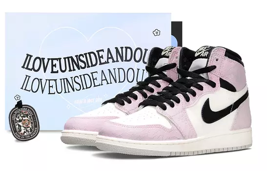 Jordan Air Jordan 1 винтажные баскетбольные кроссовки женские, Pink