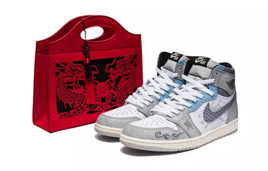 Jordan Air Jordan 1 винтажные баскетбольные кроссовки женские, Gray