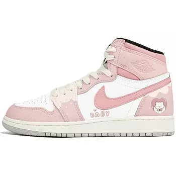 Jordan Air Jordan 1 винтажные баскетбольные кроссовки женские, White