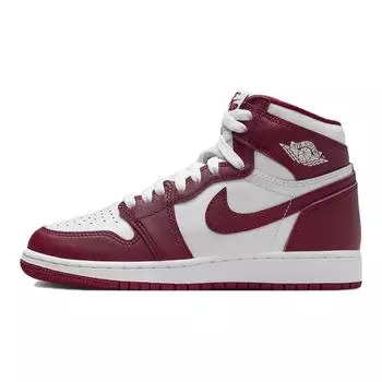 Jordan Air Jordan 1 винтажные баскетбольные кроссовки женские, White/Red
