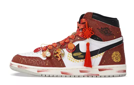 Jordan Air Jordan 1 винтажные баскетбольные кроссовки женские, Red and White