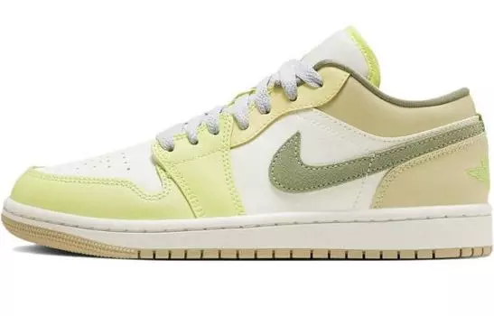 Jordan Air Jordan 1 винтажные баскетбольные кроссовки женские, Keylime