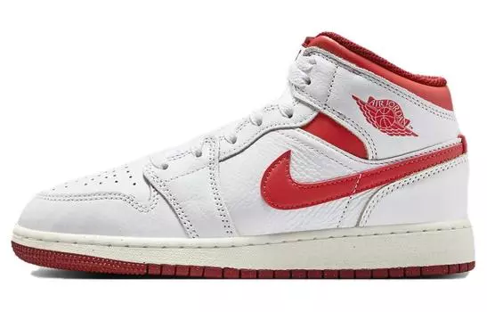 Jordan Air Jordan 1 винтажные баскетбольные кроссовки женские, White/Red