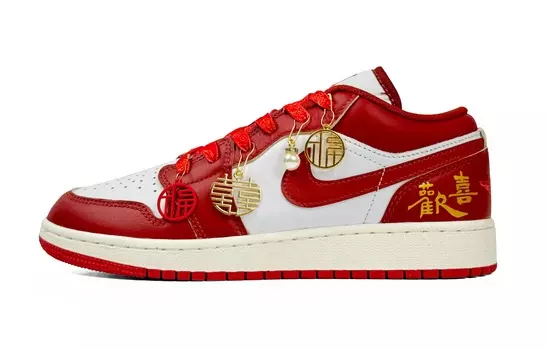 Jordan Air Jordan 1 винтажные баскетбольные кроссовки женские, Red and White