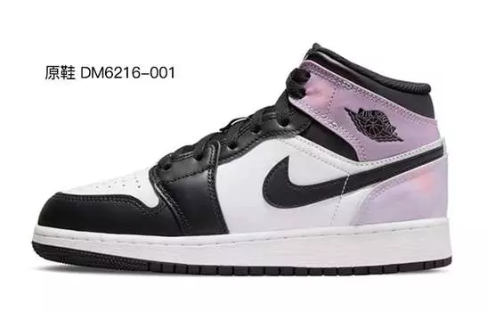 Кроссовки Air JORDAN 1 Vintage Basketball Shoes Women's Mid-Top Black White