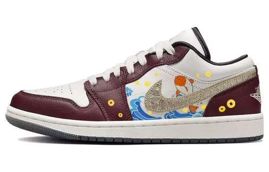 Jordan Air Jordan 1 винтажные баскетбольные кроссовки женские, Burgundy