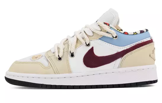 Jordan Air Jordan 1 винтажные баскетбольные кроссовки женские, Off-white